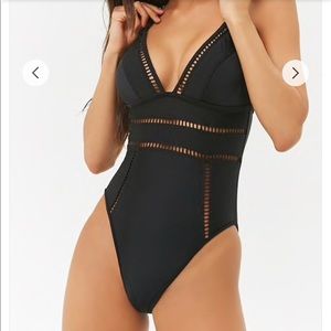 black one piece swimsuit, never worn!